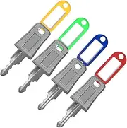 [BOTISY] 4PCS TSA007 TSA002 Luggage Repair Key Master Key for Luggage Replacement for Bag Luggage Suitcase Customs Luggage Forget Luggage Password Pin (TSA002_2PCS+TSA007_2PCS)