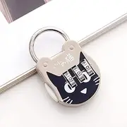 [Hehglng] Cute Cat Combination Lock Travel Locks for Luggage Backpack Locks Zipper Combination Lock for Locker for Student Dormitory, Padlocks Hasps, Combination Padlocks