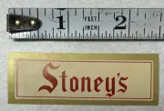 Vintage STONEY'S Beer Bottle Neck label, Jones Brewing Co.
