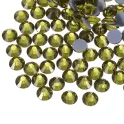288 Pcs Hotfix Rhinestones Crystal Glass Gems(SS30 6.6mm,Pale Green)