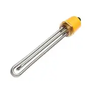 1 1/2" Water Heater Copper Thread Immersion 304SUS Heating Tube 3/4.5/6/9/12KW