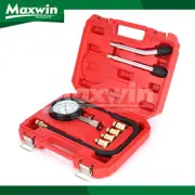 8x Petrol Cylinder Compression Tester Engine Kit Gauge Tool Automotive