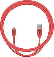 [JUICE] USB Type C 1m Charger and Sync Cable for Samsung Galaxy S20, S10, S9, S8, S20 Plus, Huawei P30, P20, Sony, Apple Ipad 2020, Pro 2020, Air 2020 - Coral