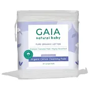 Gaia Natural Baby Organic Cotton Cleansing Pads X 40