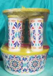 Tupperware ~ “Costa Del Sol” 14 PC Set New