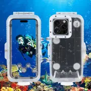 For iPhone 16 Pro Max PULUZ 40m/130ft Waterproof Diving Case Photo Video Taking Underwater Housing Cover