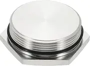 uxcell NPT Pipe Plug Fitting, 304 Stainless Steel NPT 2 Male Outer Hex Thread for Plumbing Fixed with Sealing Rubber Ring