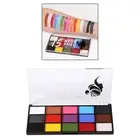 Face Body Paint palettes Facepaints Watercolor for Christmas Halloween