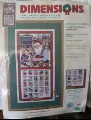New Dimensions Christmas Countdown Counted Cross Stitch Kit Advent Calendar 8663