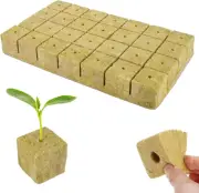 Rock Wool Cubes, 28 Pieces Rock Wool Propagation, Rock Wool Propagation, Hydr...