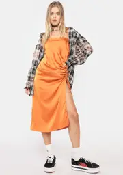 What Could’ve Been Satin Midi Dress