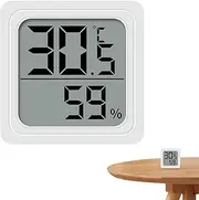 Small Digital Hygrometer - Accurate Room Thermometer | Digital Electronic Indoor Thermometer | Battery Powered Humidity Sensor for Dormitory, Mini Humidity Gauge for Wall, Table