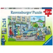 Ravensburger - Police At Work Jigsaw Puzzle 2x24 Pieces from Tates Toyworld
