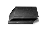 CD 15mm Thick High-Density Gym Floor Mats Tiles - 6 Pack 500x500mm Rubber Exercise Workout Equipment Mat - Noise Shock Absorbing Surface Protection