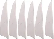 ZSHJG 50 PCS 3 Inch Archery Turkey Feathers Fletches Solid Colors Shield Archery Fletching Arrow Feathers Right Wing Arrow Feathers Vanes