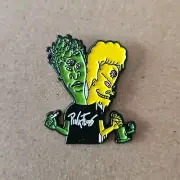 BEAVIS & BUTTHEAD Enamel Pin - MTV - Heavy Metal - Rock n Roll