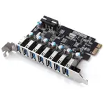 SUPERSPEED USB 3.0 7 端口 PCI-E EXPRESS 卡,帶 15 針 SATA 電源連接器 PC