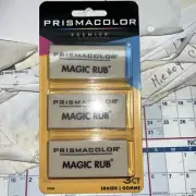 Prismacolor 70503 Magic Rub Art Eraser Vinyl 3/Pack