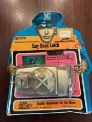 SEALED Vintage Ideal Security SK-270 Key Dead Latch Lock Door Dead Bolt (A7)