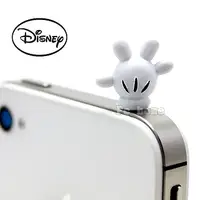 在飛比找PChome24h購物優惠-日本進口Disney【米奇小手】iphone音源孔防塵塞