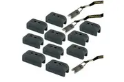 10pc Hercules Safety Lock w 3 Keys for Auto Grip Guitar Hanger Stands Holder BLK