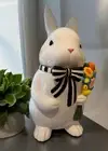 MACKENZIE CHILDS Calico Bunny Cookie Jar New