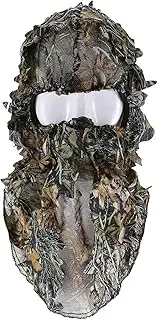 [Mellisso] Camouflage Hunting 3D Face Mask Hood Outdoor Hunting Fishing Headgear Camo Hat