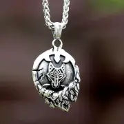 Viking Wolf Necklace Stainless Steel Necklace