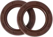 X AUTOHAUX Universal Oil Seal TC Seal Ring Rotary Shaft Seal 20x30x5mm High Pressure FKM Rubber Brown 2 Pcs