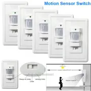 1-5PCS Motion Sensor 110V PIR Detector Auto ON/OFF Infrared LED Light Switch NEW