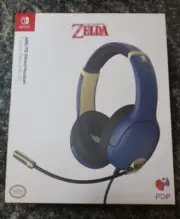 Zelda/Hyrule Blue PDP - AIRLITE Wired Gaming Headset For Nintendo Switch NEW