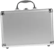 Uonlytech Aluminum Alloy Briefcase with Sponge Insert Hard Storage Case for Instruments Tools Cosmetics Portable Workstation Design Stylish Secure for Travel Home Use