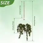 2Pcs Artificial Succulents Hanging Plants Beautiful Hanging Wall bur