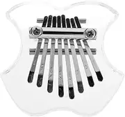 ibasenice 8 Mini Thumb Piano Finger Thumb Piano Electric Kalimba Flute Instrument Crystal Thump Acrylic Kalimba Mini Instruments Musical Accessories Acrylic Transparent