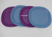 Tupperware Microwave Reheatable Luncheon Plates Set 9.5"