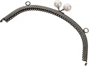 Toddmomy Grain Curved Lock Purse Frame Coin Bag Clutch Frame for DIY Craft Handmade Wallet Making Accessories