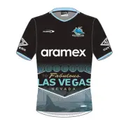 Cronulla Sharks 2025 NRL Classic Las Vegas Training Shirt Sizes S-7XL!
