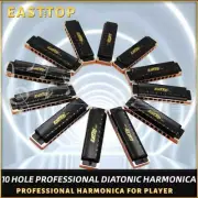 EASTTOP 10Hole Diatonic Blues Harmonica Set Of 12 Professional Harmonica Gift