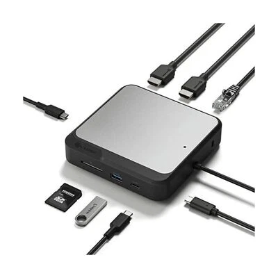 ALOGIC 7-in-1 Dual 4K Universal Compact Docking Station, 2X HDMI, USB-A, USB-...