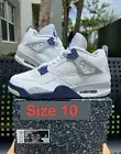 Air Jordan 4 Retro Midnight Navy DH6927-140 size 10 Brand New DS Navy Cement