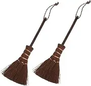Alasum 2pcs Mini Broom Portable Handheld Whisk Broom for Effortless Indoor Cleaning Compact Dust Brush for Quick Removal Tight Spaces User Friendly Design for Easy Handling