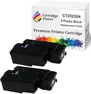 Cartridge Planet 2 Pack Black Compatible Toner Cartridge for Fuji Xerox CT202264 (2000 Pages) for Fuji Xerox DocuPrint CM225fw CM115w CP225w CP116w CP115w CM225 CM115 CP225 CP116 CP115