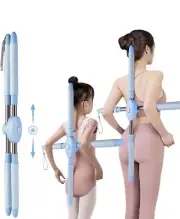 RAINCE Yoga Training Posture Corrector; Yoga Stick Back Stretcher- NEW