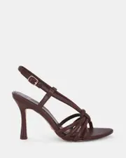LIONEL MILK CHOCOLATE Open Toe Heels