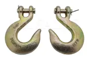 (Qty:2) 3/8" Clevis Slip Chain Grab Hook Tow Chain G70