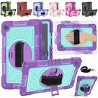 For Samsung Galaxy Tab A9 / A9 Plus Kids Shockproof Strap Stand Armor Case Cover