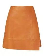 NWT RRP $550 Sass & Bide ALPHABET STREET Leather Wrap Skirt Size 38 Free Post