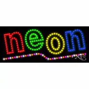 BRAND NEW “NEON" 27x11 UNDERLINED SOLID/ANIMATED LED SIGN W/CUSTOM OPTIONS 20095