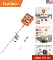Accurate Digital Cooking Thermometer - Candy, Meat & Oil with Backlit LCD