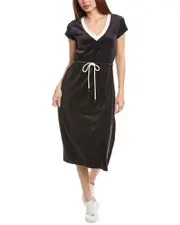 Chaser Velour Contrast Rib Woods Maxi Dress